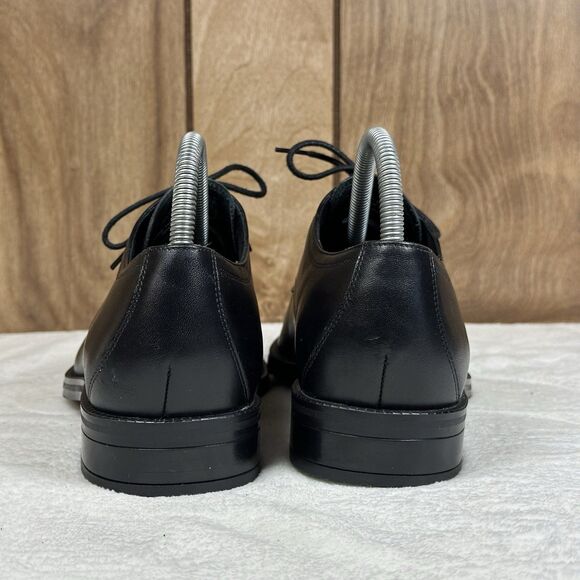 COLE HAAN Grand 36ØDress Shoes Men\'s 7 M Cap Oxford Black Leather Lace Up C34136 main image 4